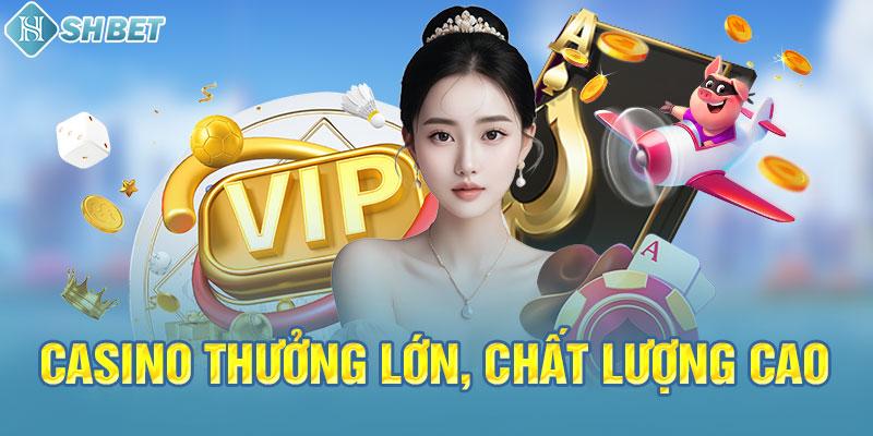 Sảnh game casino đa dạng với các tựa game hot