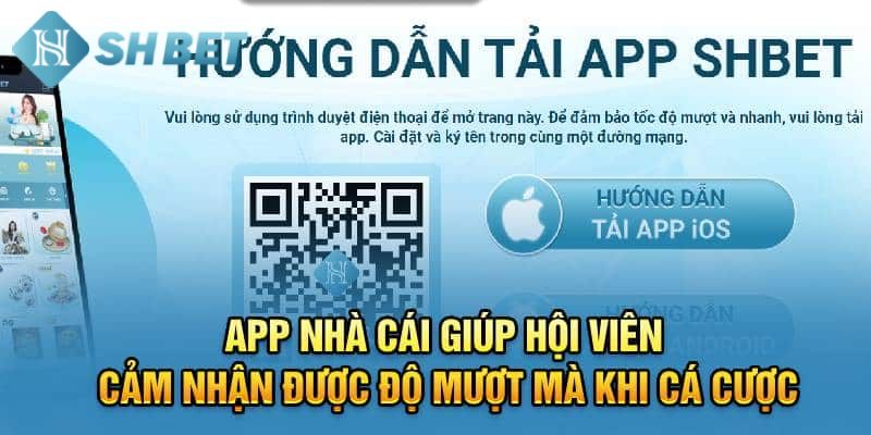 Sử dụng hệ điều hành IOS để tải app shbet